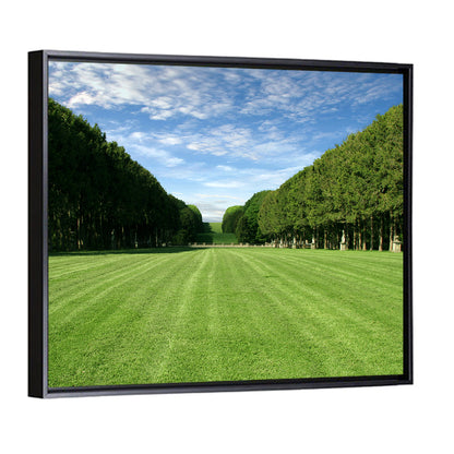 Tree-lined Manicured Lawn Wall Art