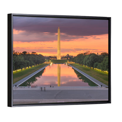 Washington Monument at Dusk Wall Art