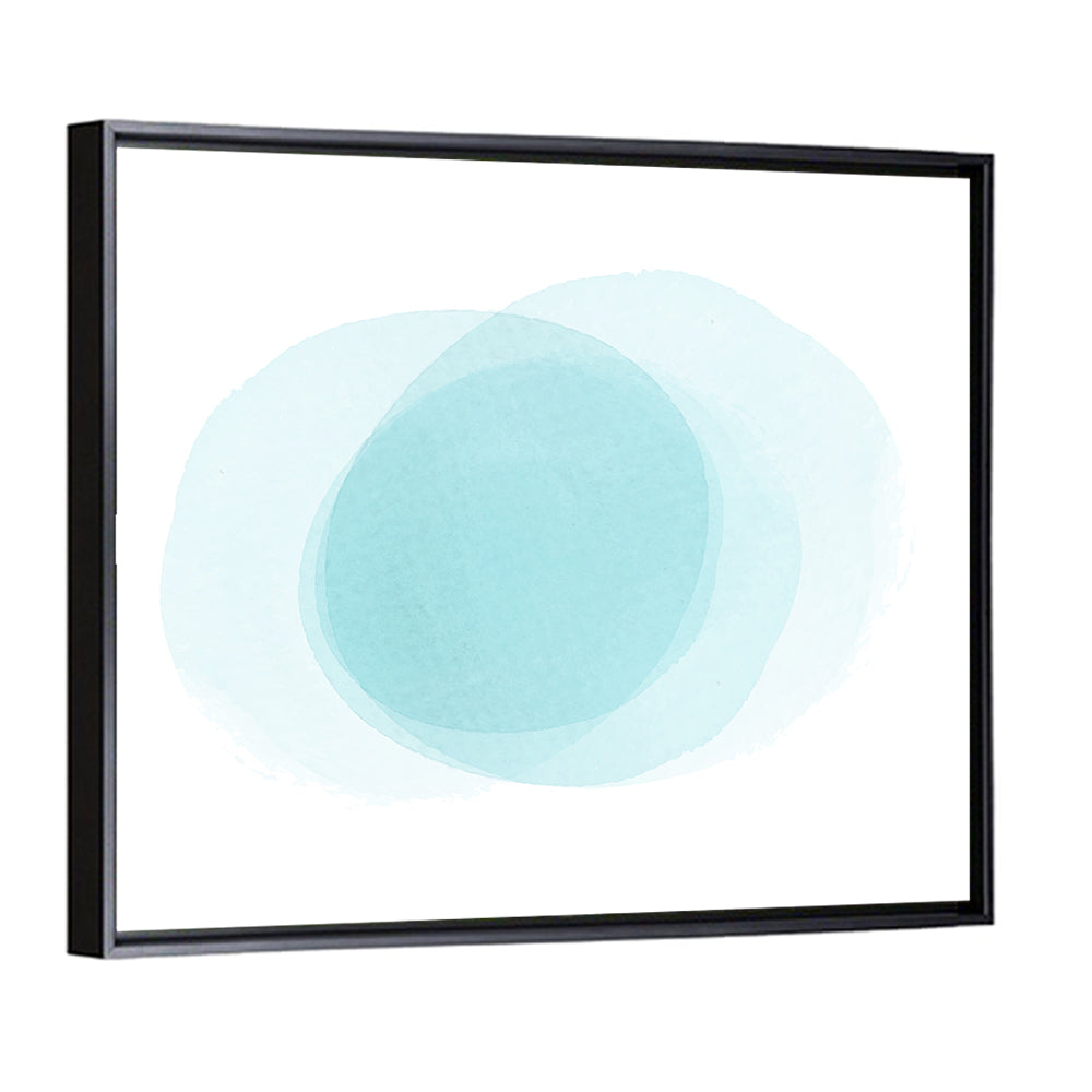 Translucent Blue Circles Wall Art