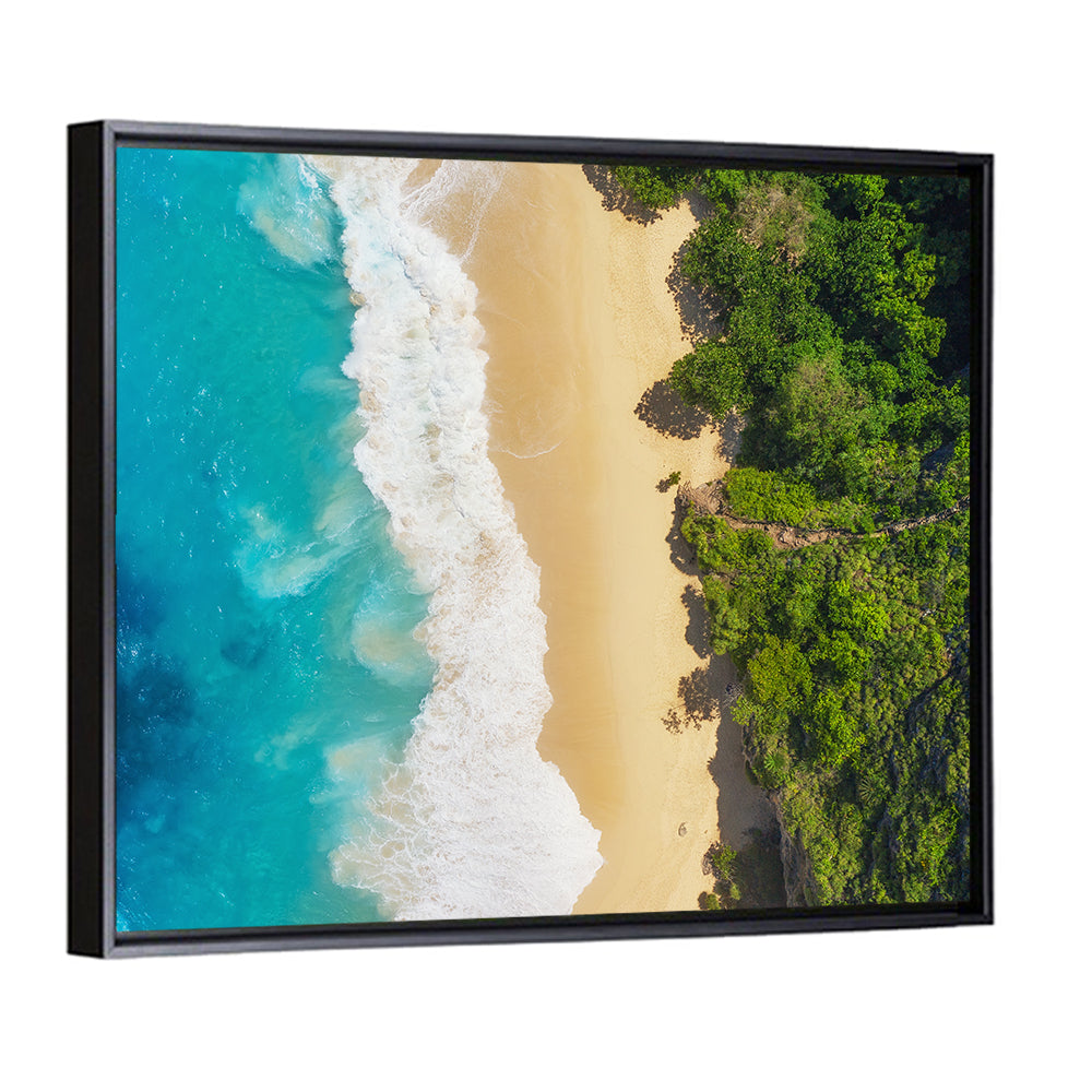 Aerial Turquoise Beach View Wall Art
