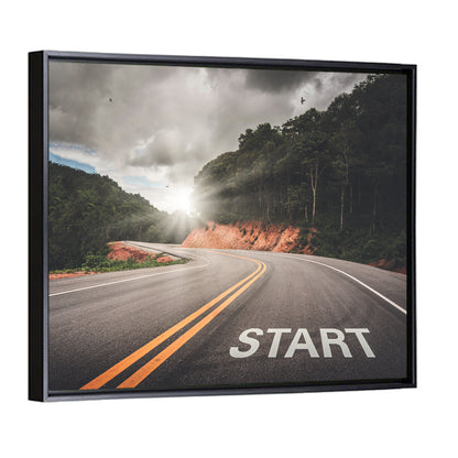 Start of a Journey, Sunrise Road Wall Art