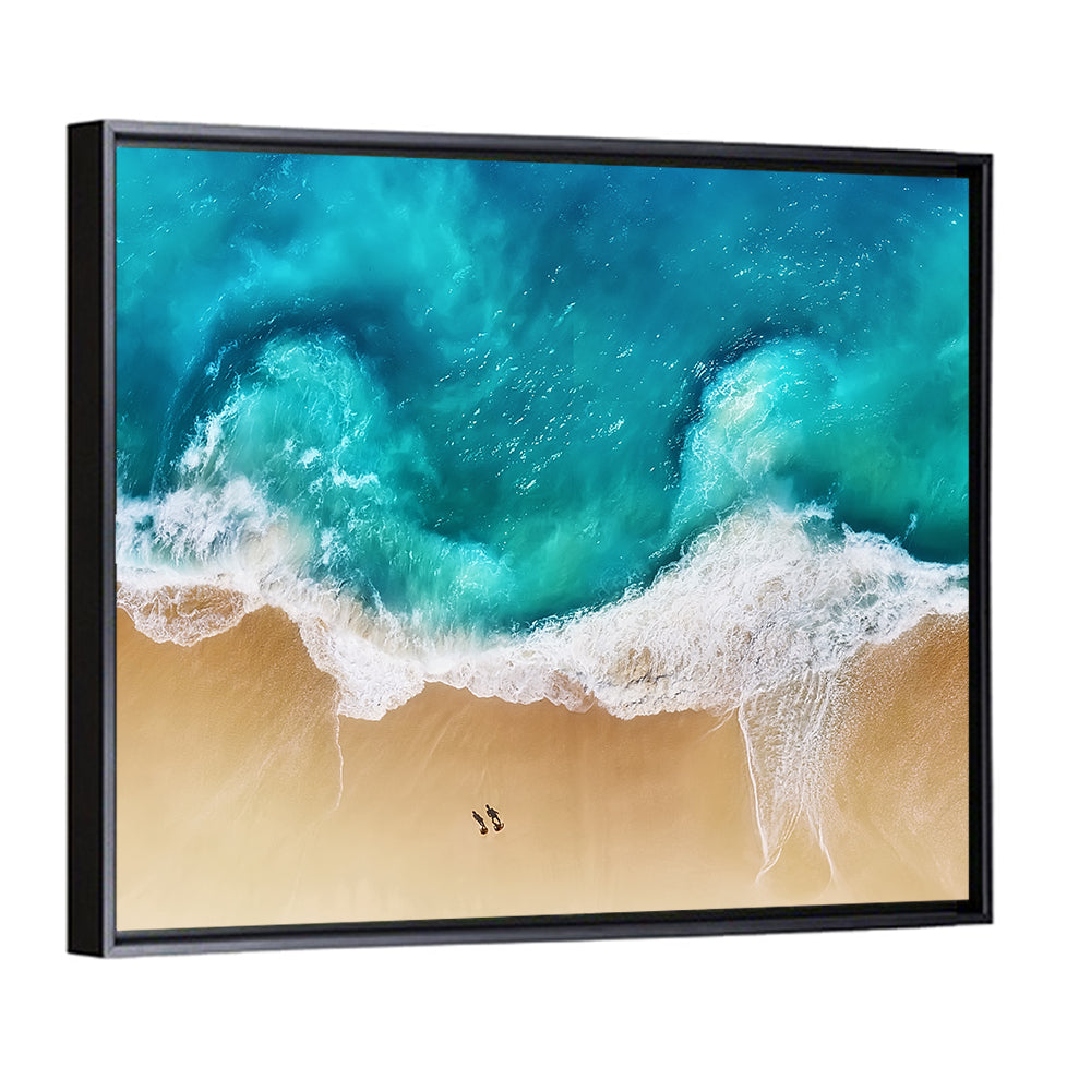 Turquoise Beach Aerial Wall Art