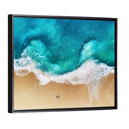 Turquoise Beach Aerial Wall Art