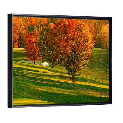 Golden Hour Golf Course Wall Art
