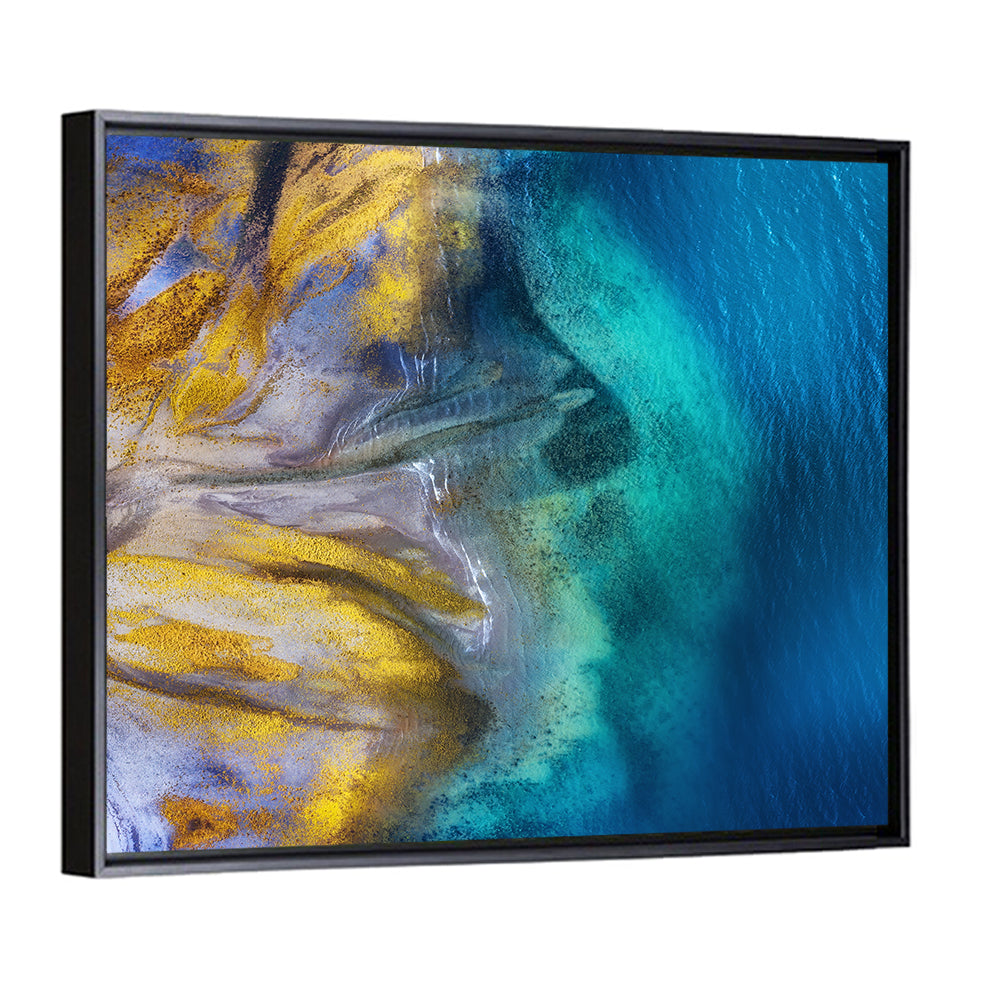 Golden Coast Abstract Wall Art