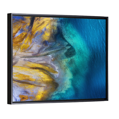 Golden Coast Abstract Wall Art