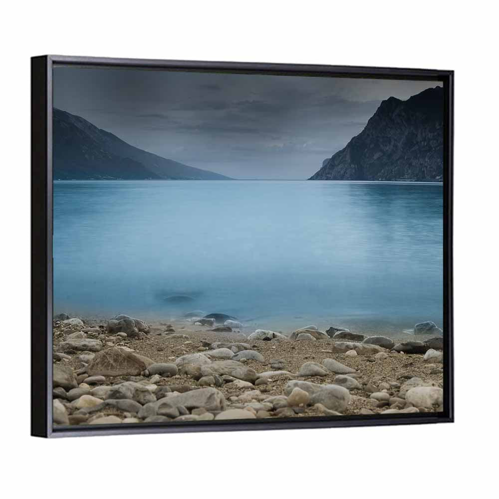 Lake Garda Pebble Shoreline Wall Art
