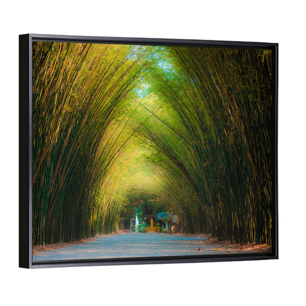 Arched Bamboo Tunnel Wall Art