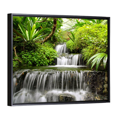 Lush Rainforest Cascade Wall Art