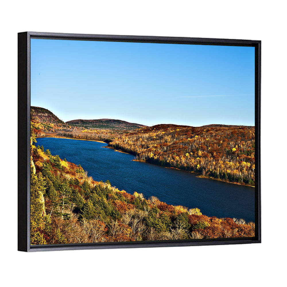 Lake of the Clouds Golden Hour Wall Art