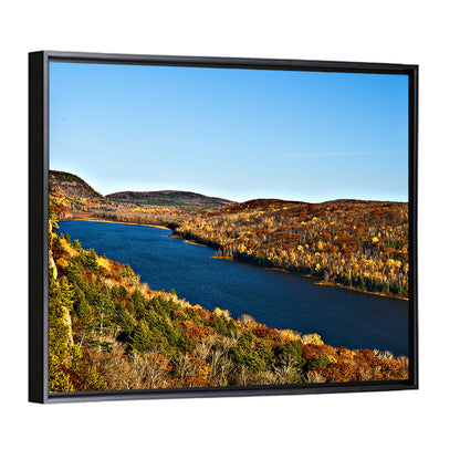 Lake of the Clouds Golden Hour Wall Art