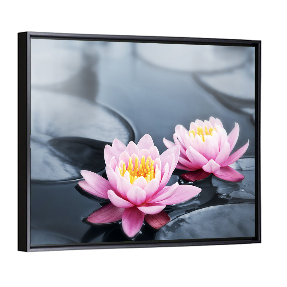 Pink Water Lilies Wall Art