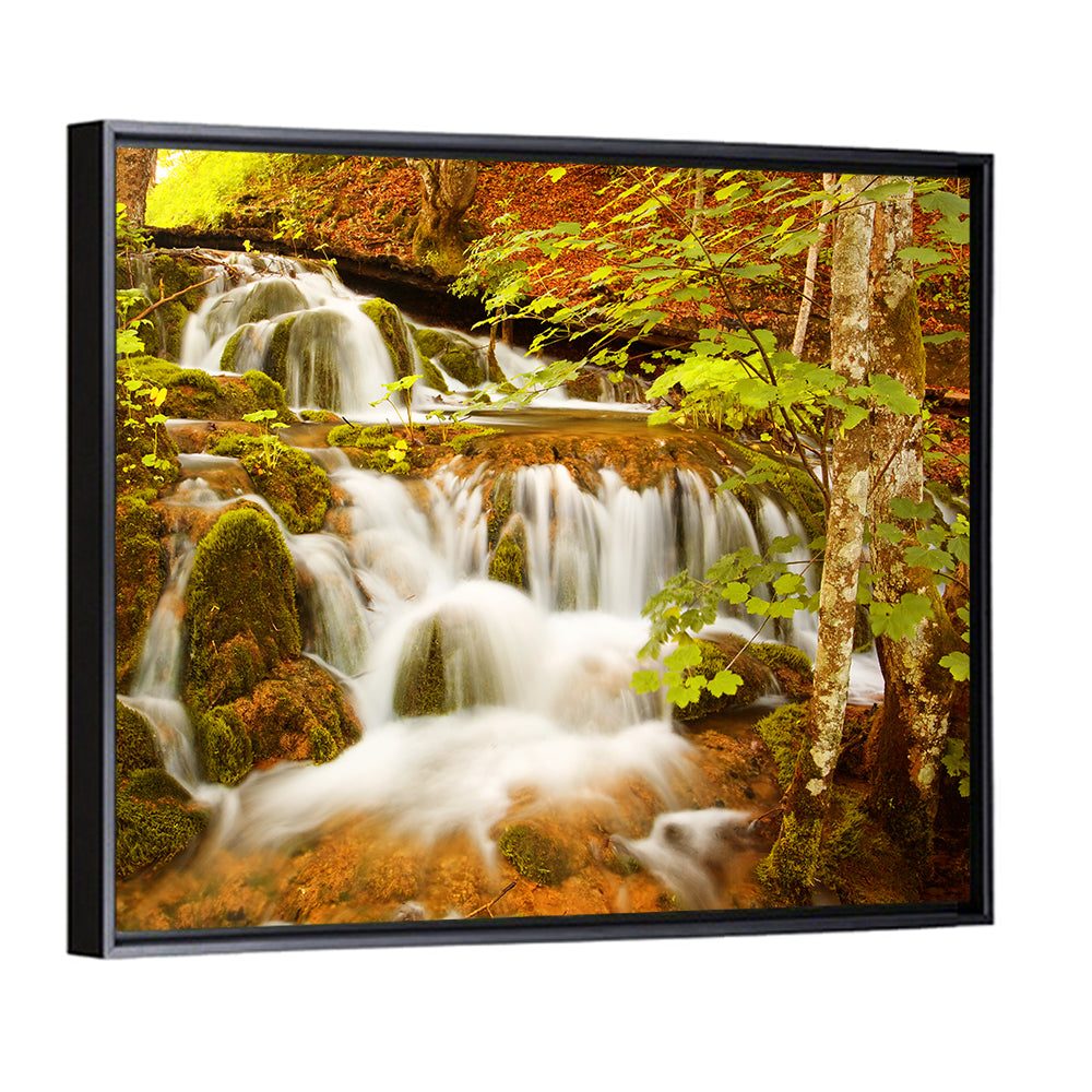 Plitvice Autumn Stream Wall Art