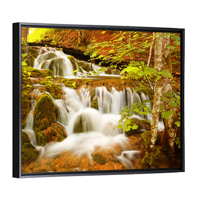 Plitvice Autumn Stream Wall Art