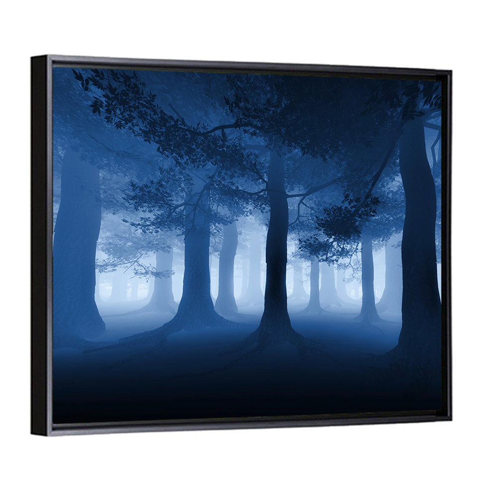 Midnight Blue Forest Wall Art