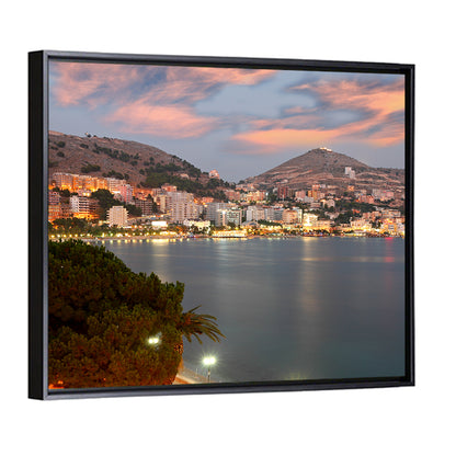 Sarandë Bay at Dusk Wall Art