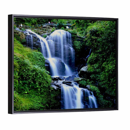 Tiered Waterfall in West Bengal Wall Art