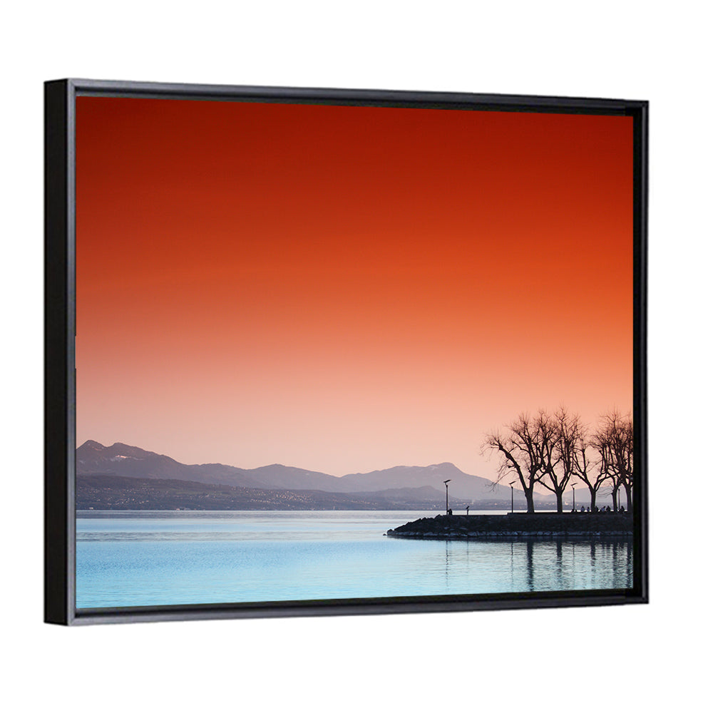 Lake Geneva Sunset Reflection Wall Art