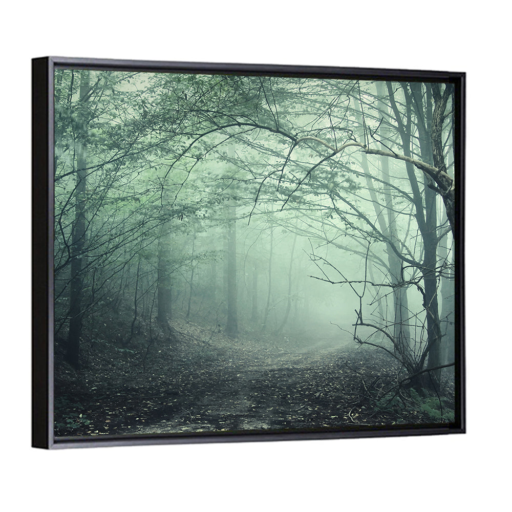 Misty Forest Path Wall Art
