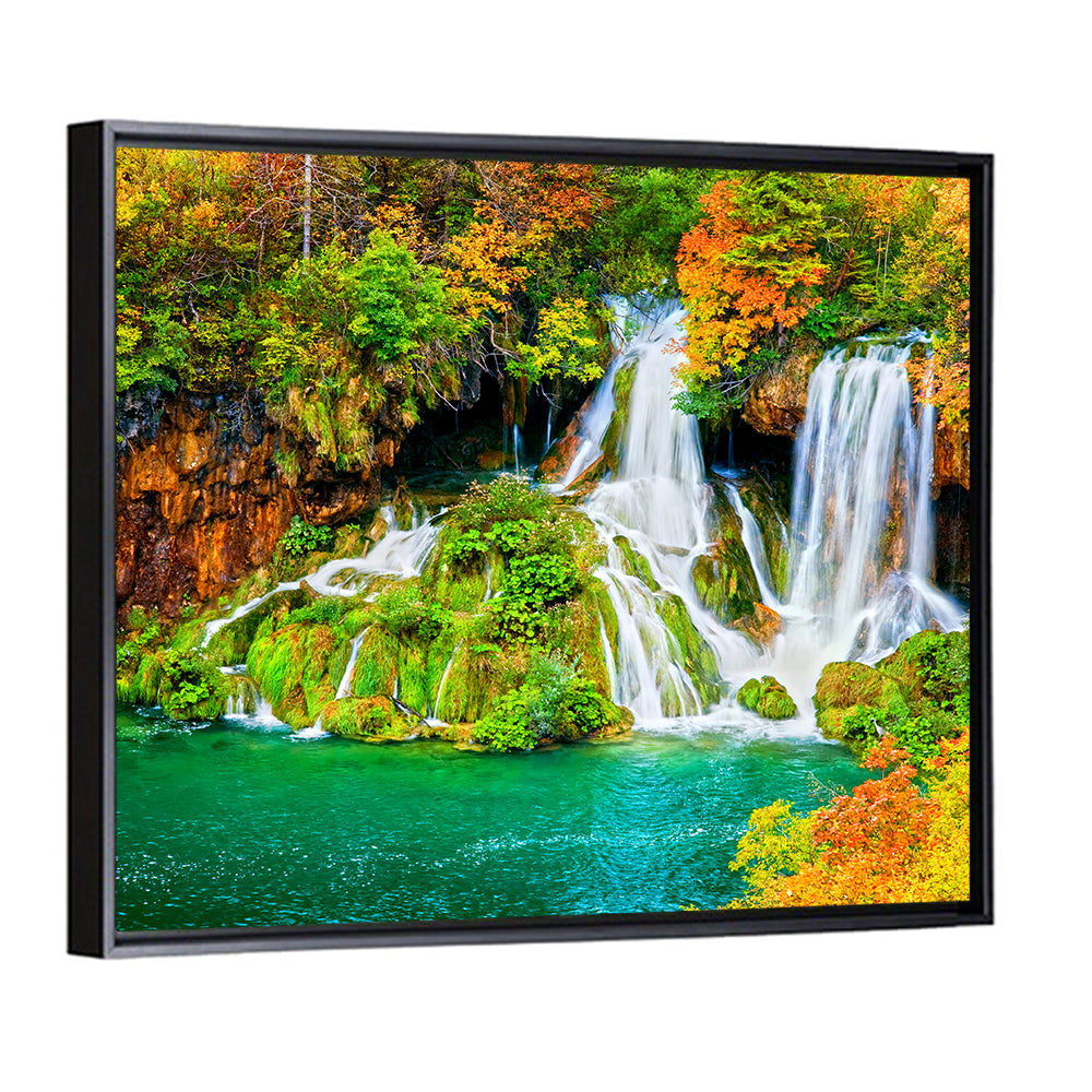 Plitvička Jezera Autumn Falls Wall Art