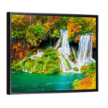 Plitvička Jezera Autumn Falls Wall Art