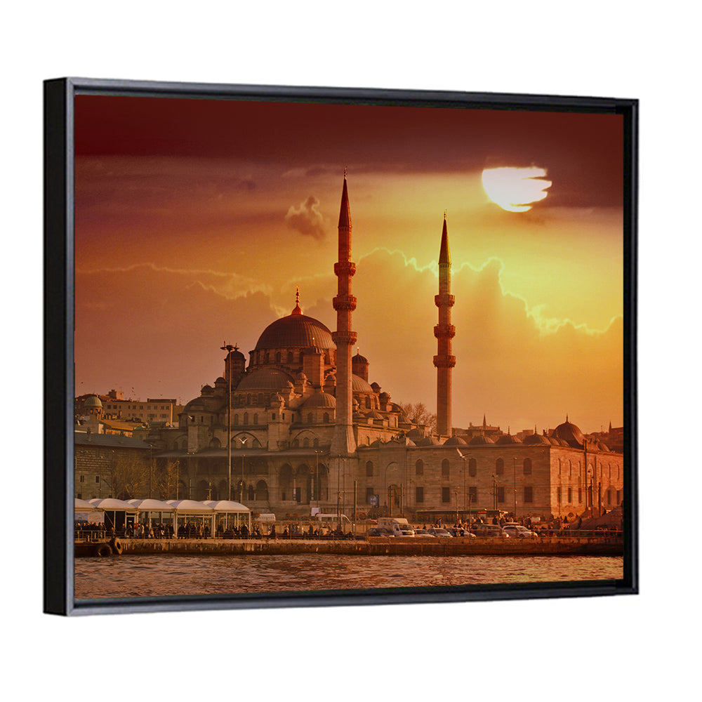 Yeni Cami Golden Hour Wall Art