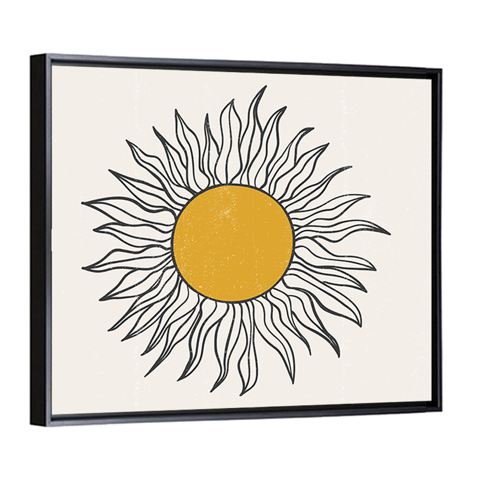 Textured Boho Sun Wall Art