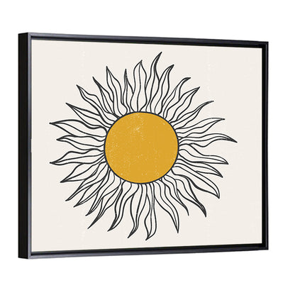 Textured Boho Sun Wall Art