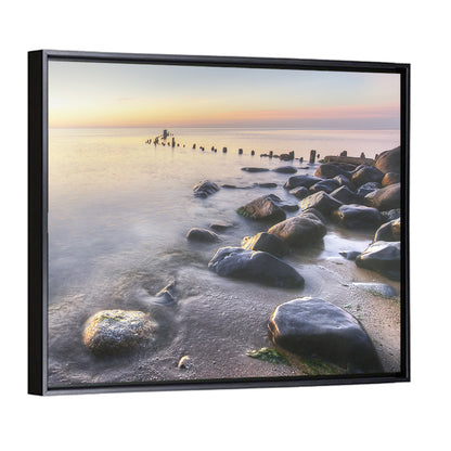 Michigan Shoreline Pilings Wall Art