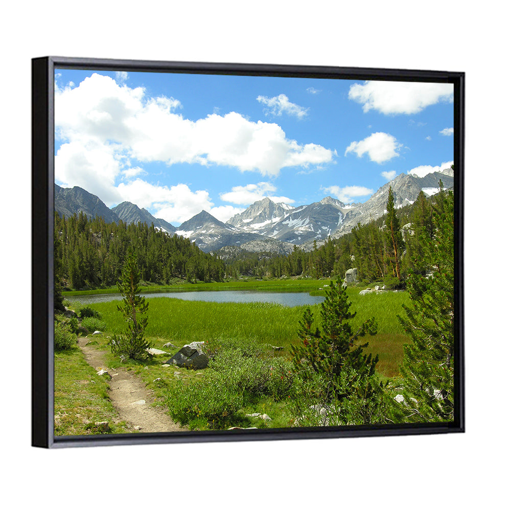 Sierra Nevada Trail to Snow Capped Peaks Wall Art