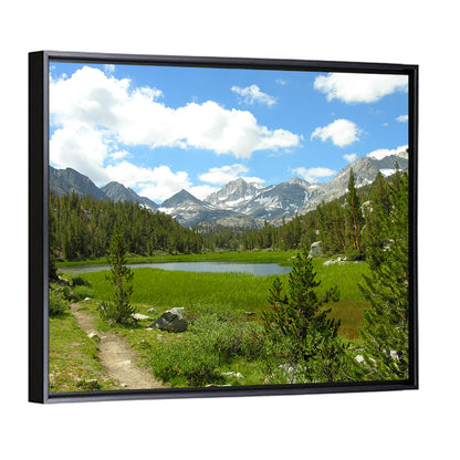 Sierra Nevada Trail to Snow Capped Peaks Wall Art