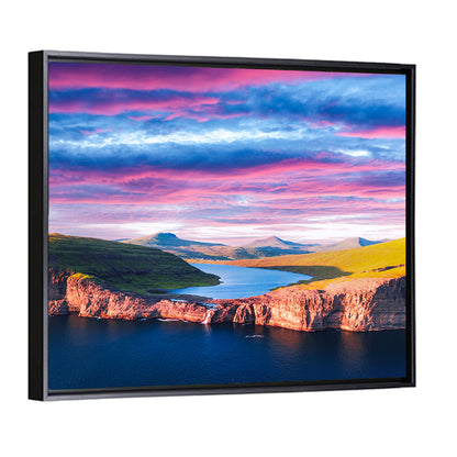 Sørvágsvatn Sunset Wall Art