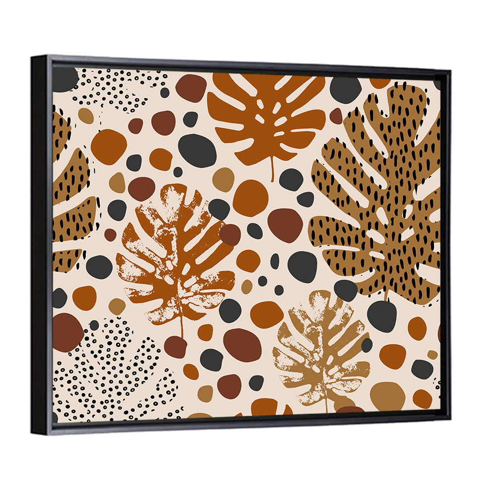 Monstera and Palm Leaf Pattern Wall Art