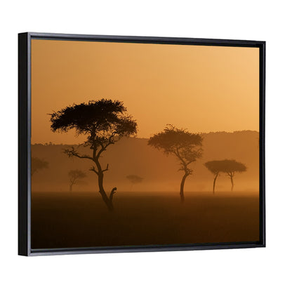 Massai Mara Morning Mist Wall Art