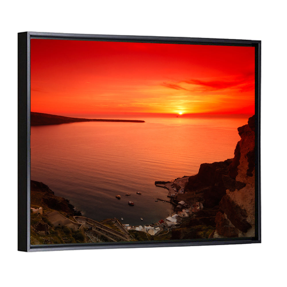 Ammoudi Bay Sunset, Oia Wall Art