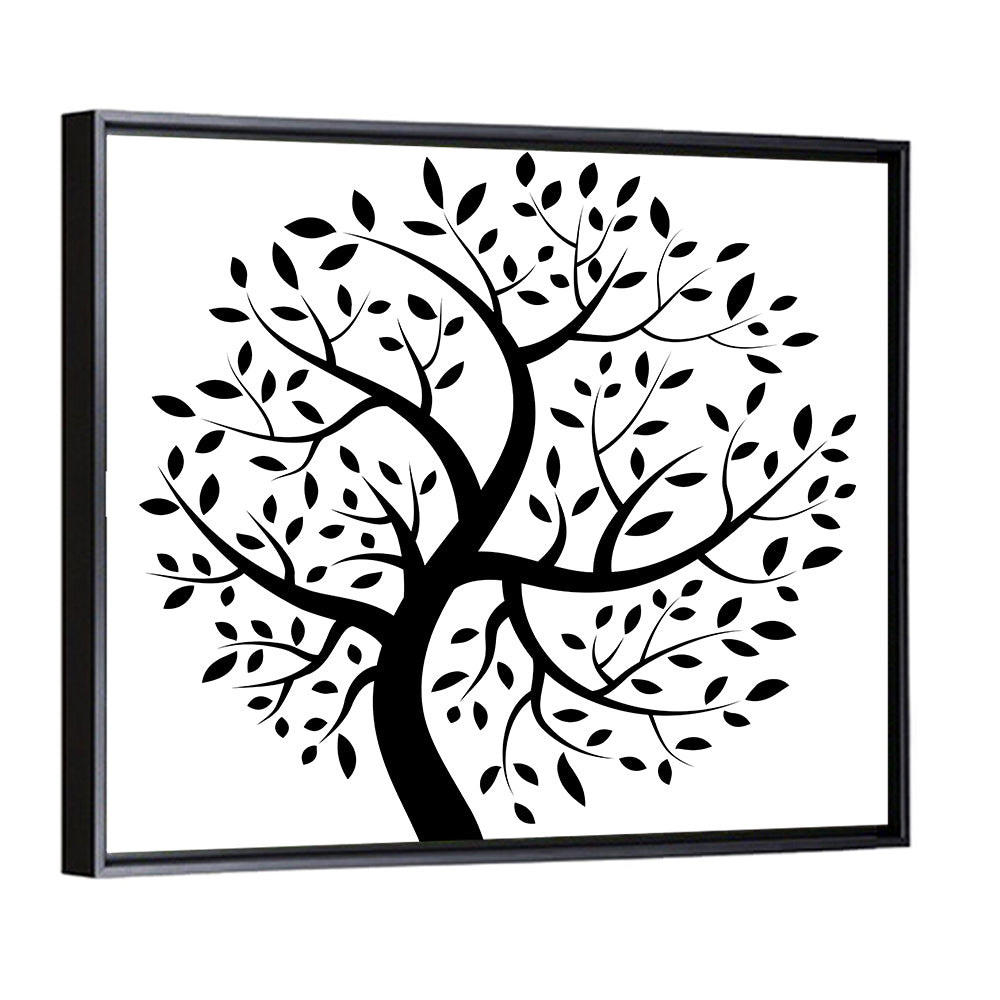 Black Tree Silhouette Wall Art