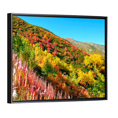 Svaneti Autumn Mountain Landscape Wall Art