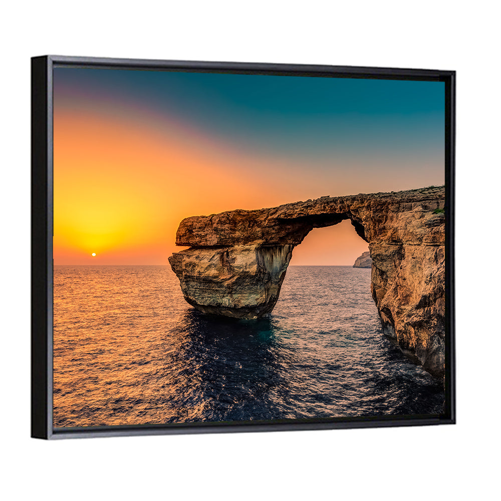 Azure Window Sunset, Dwejra Wall Art