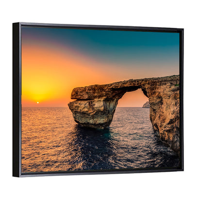 Azure Window Sunset, Dwejra Wall Art