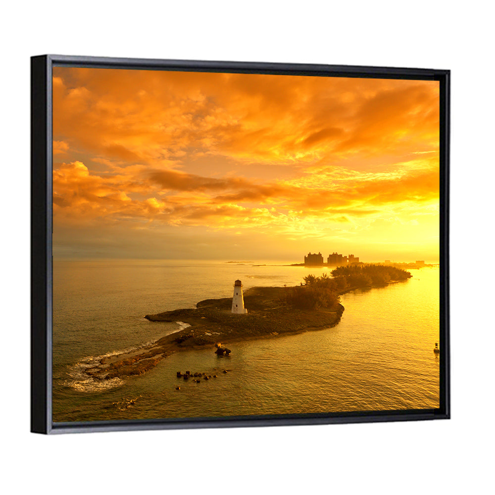 Nassau Lighthouse at Golden Hour Wall Art