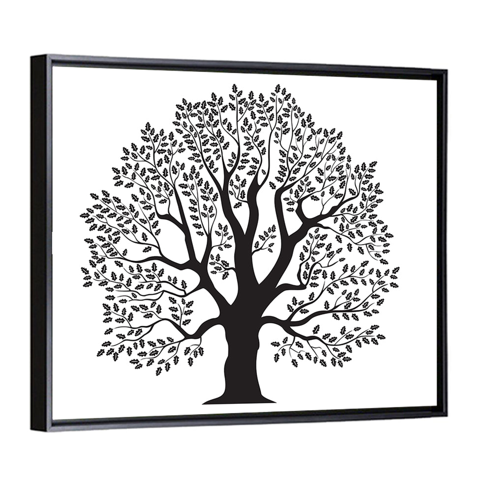 Oak Tree Illustration Wall Art