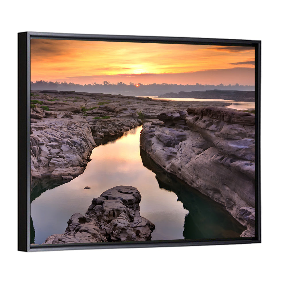 Sam Phan Bok Sunrise River Canyon Wall Art