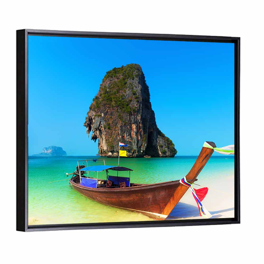 Thailand Long-tail Boat Seascape Wall Art