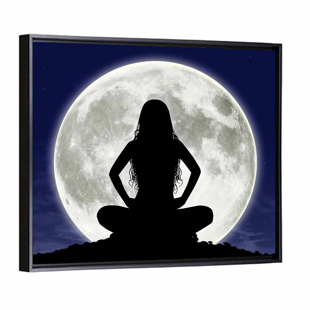 Young Woman Meditating Wall Art