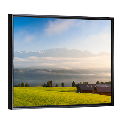 Sunlit Mountain Clouds Wall Art