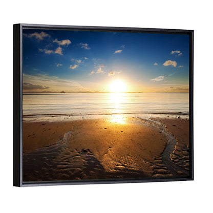 Sea Beach Sunrise Wall Art