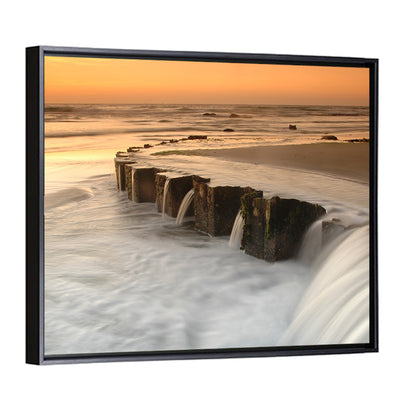 Breakwater at Golden Hour Wall Art