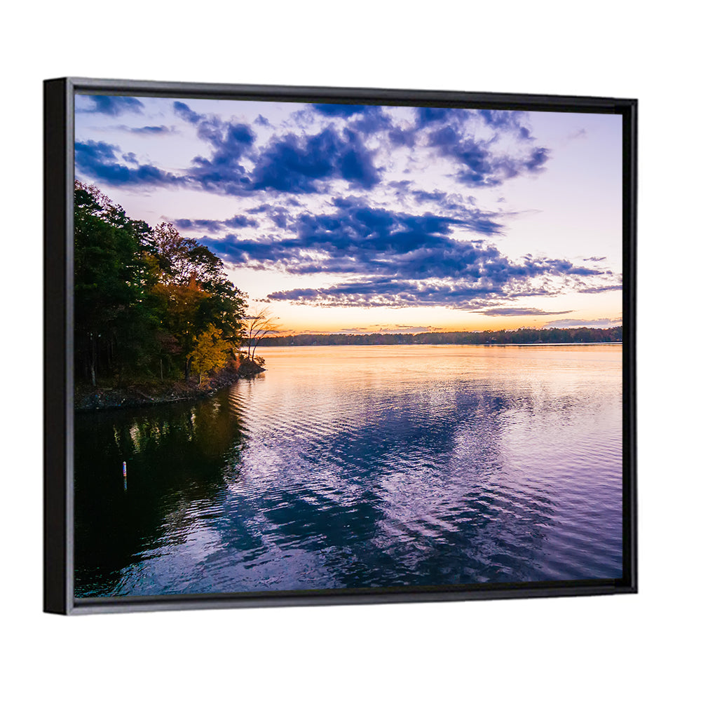 Lake Wylie Sunset Reflection Wall Art