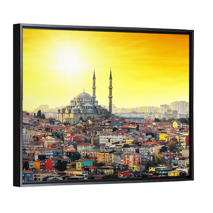 Fatih Mosque at Sunset Wall Art