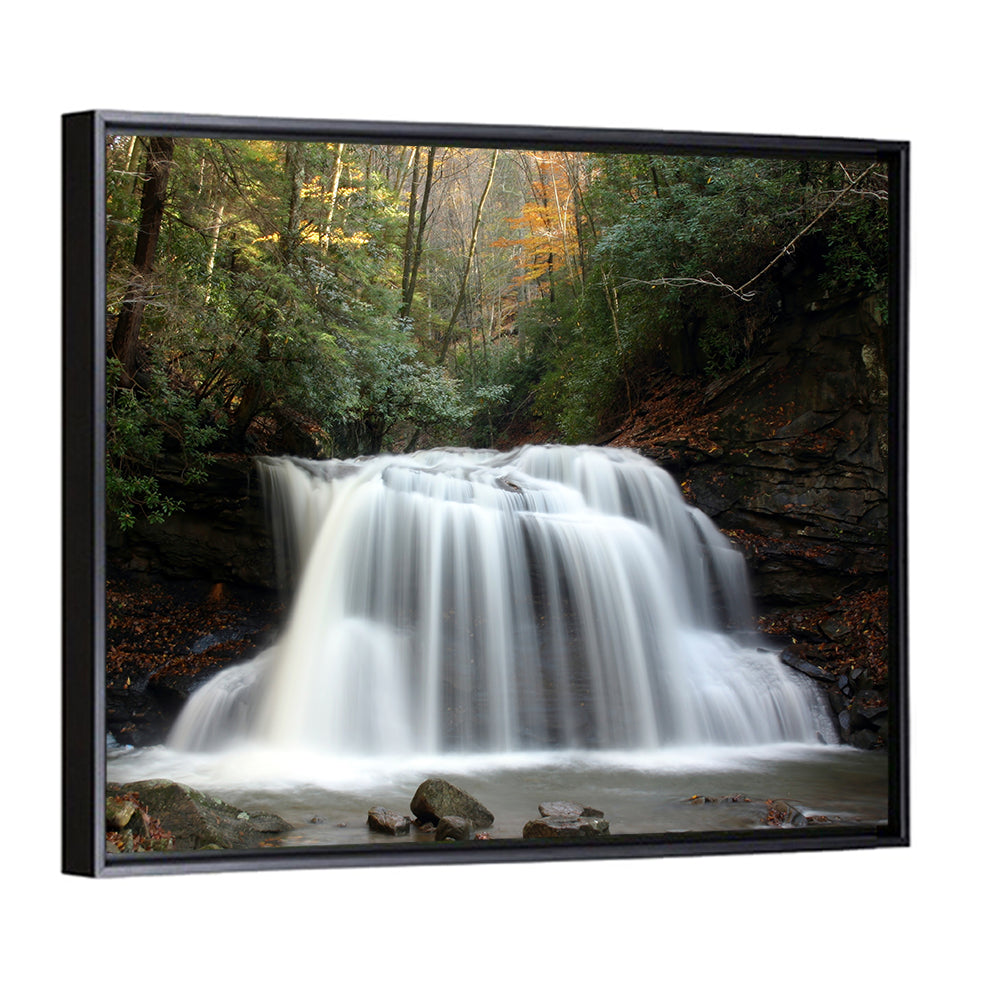Holly River Autumn Waterfall Wall Art